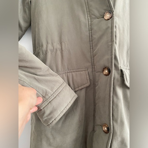 ABERCROMBIE & FITCH SHERPA LINED MILITARY PARKA JACKET COAT - Picture 7 of 8